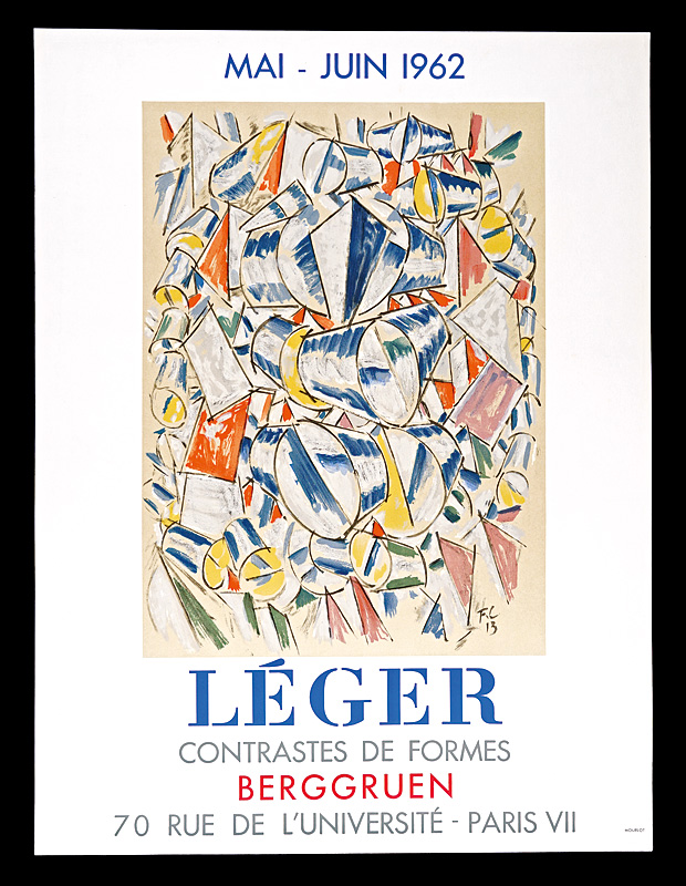 フェルナン・レジェ「レジェ展 CONTRASTES DE FORMES ポスター