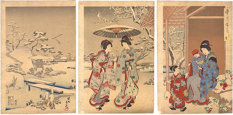 周延「雪月花の内 雪」 | 山田書店美術部オンラインストア