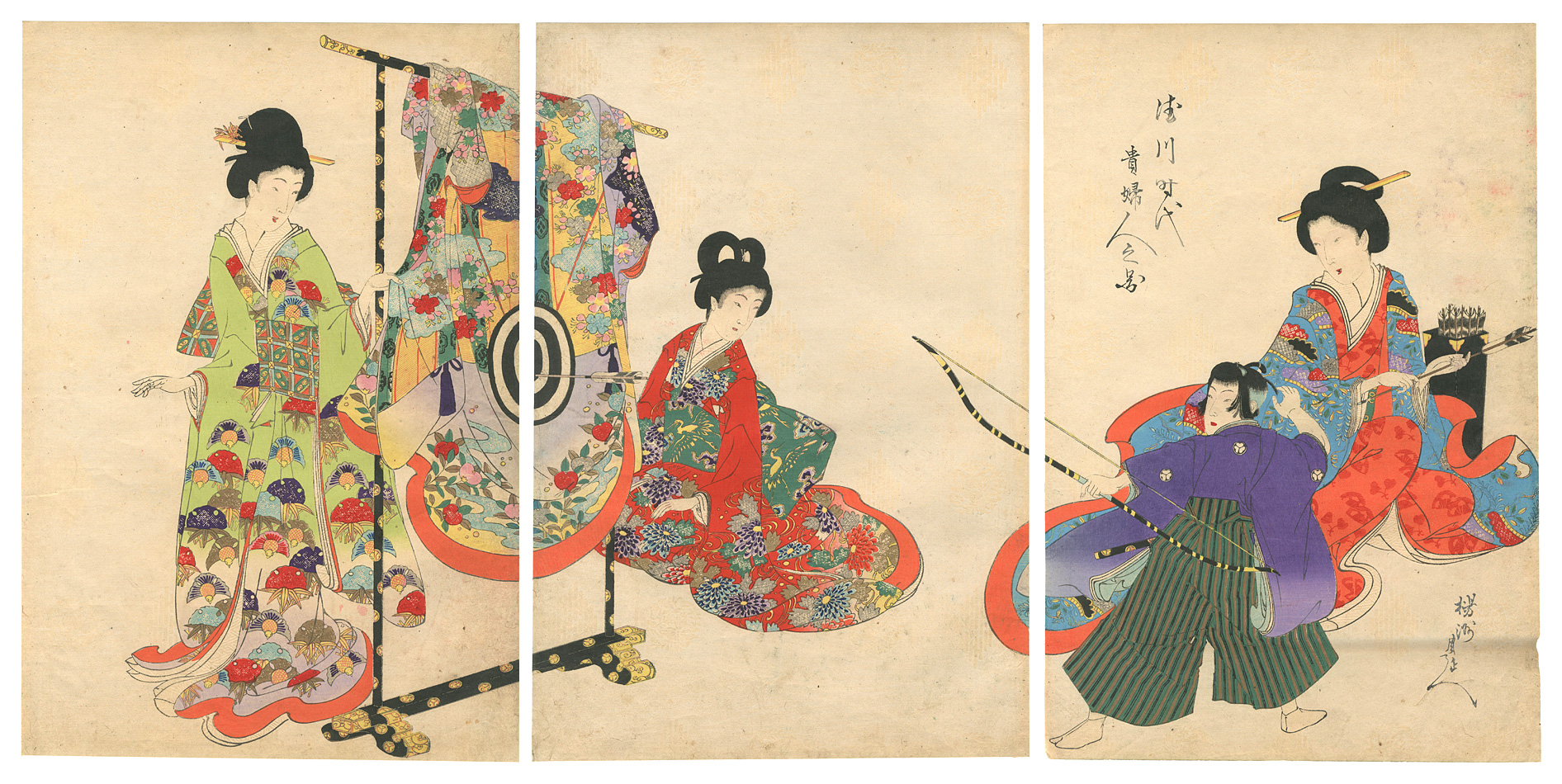 周延「徳川時代貴婦人之図」 | 山田書店美術部オンラインストア