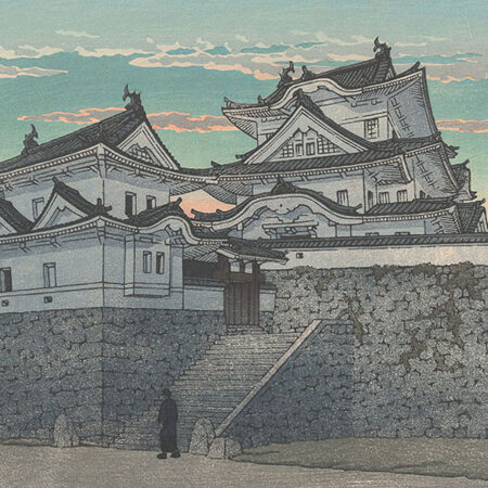新版画富士三十六景ノ内乙女峠の秋晴 徳力富吉郎画、昭和15頃内田美術