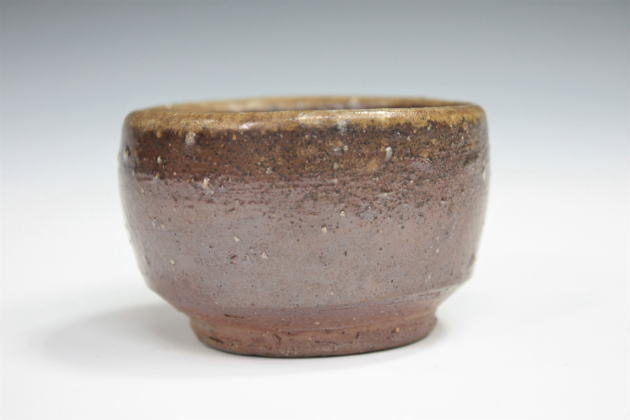 柳瀬美術店 / 金重素山 「備前盃-3」共箱[KANESHIGE Sozan ]Sake cup