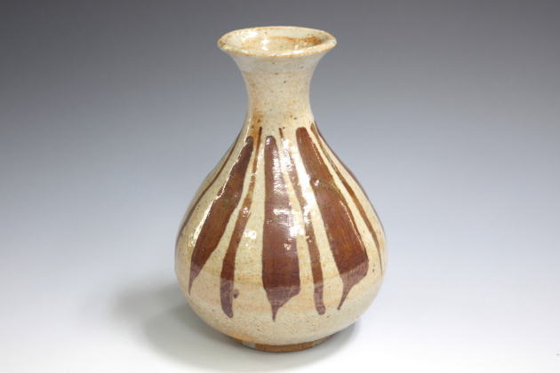 柳瀬美術店 / 中里無庵「絵唐津徳利」共箱[NAKAZATO Muan]Sake Flask