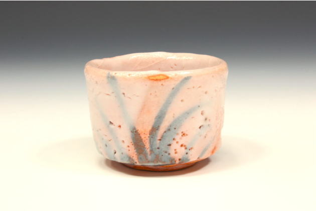 柳瀬美術店 / 加藤孝造「志野ぐい呑-2」共箱[KATO Kozo]Sake cup