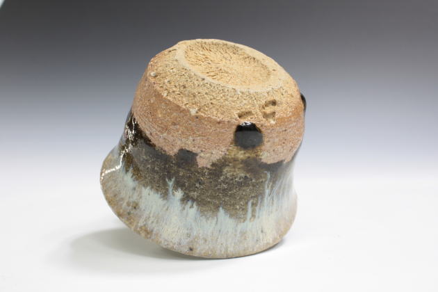 柳瀬美術店 / 西岡小十「朝鮮唐津ぐい呑-1」共箱[NISHIOKA Koju]Sake cup