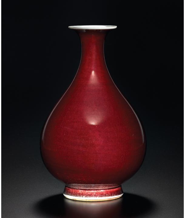 清霽紅釉玉壺春瓶-宇珍國際藝術| Yu Jen Taipei重要中國瓷雜工藝精品Ⅱ