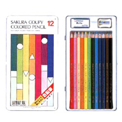 クーピー色鉛筆 12色セット スタンダード | ゆめ画材