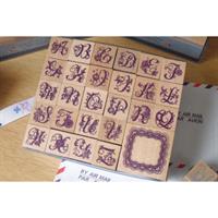 TOKYO ANTIQUE クールなアルファベットスタンプセット | ゆめ画材