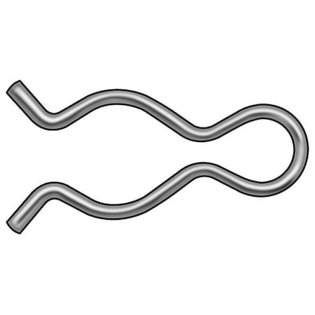 Zoro Select Cotter Pin, Hairpin, 3/32
