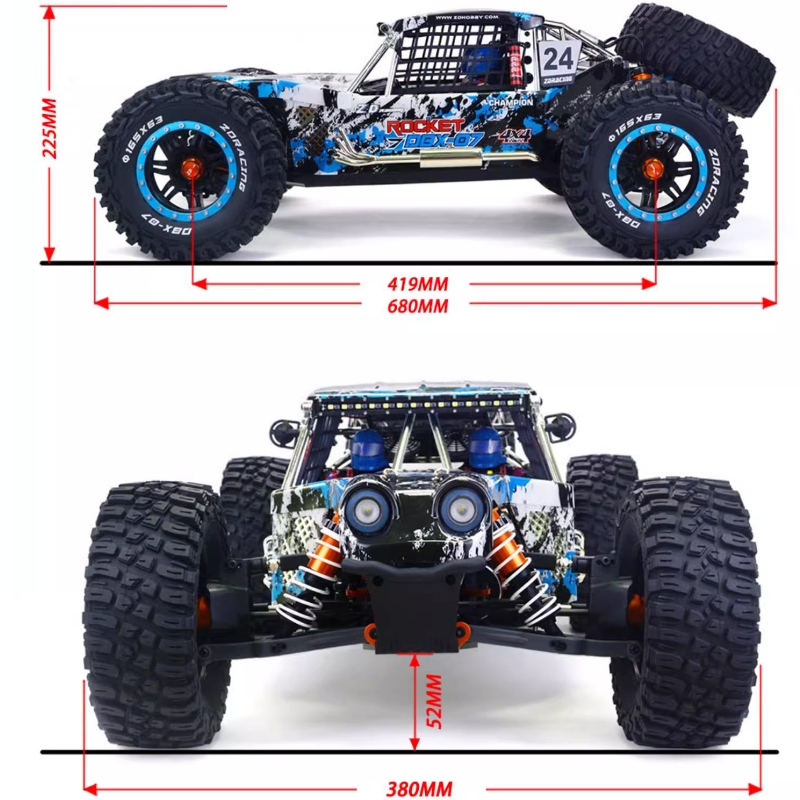 ZD Racing DBX 07 1/7 4WD 80km/h RC Racing Car