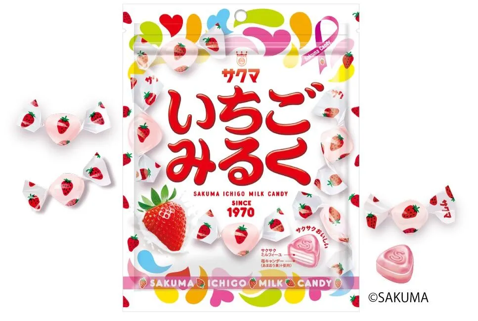 サクマ製菓の超ロングセラー「いちごみるく」とコラボレーション