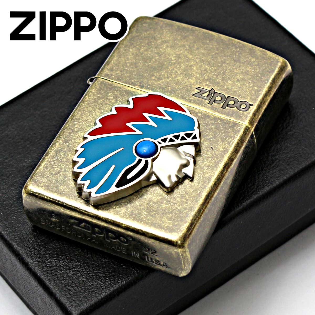 Zippo ジッポー ネイティブアメリカン メタル Native Americans Metal
