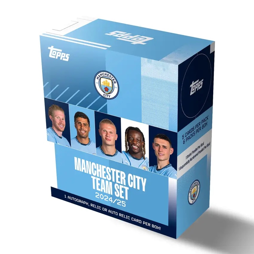 2024-25 Topps Manchester City Team Set Checklist, Set Details