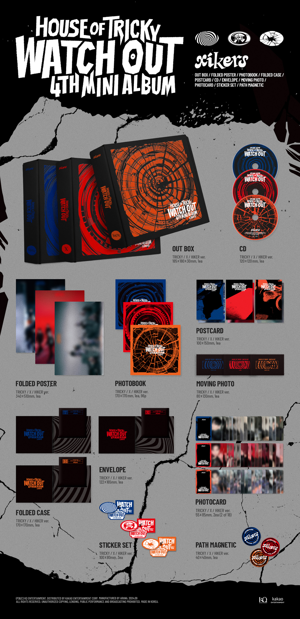 xikers 4TH MINI ALBUM 'HOUSE OF TRICKY : WATCH OUT' 日本輸入盤販売