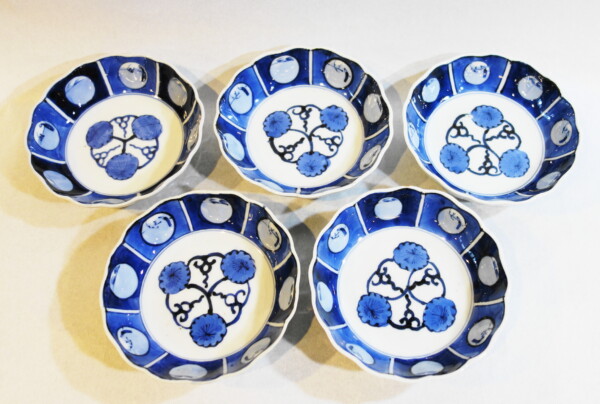 古伊万里染付膾皿5客/soldout - 生活骨董の店 やまいく