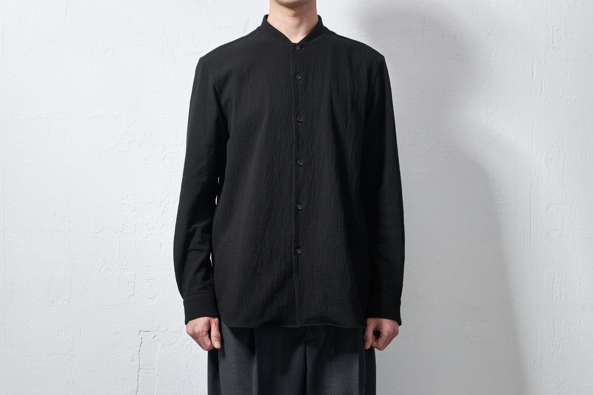 limited】ygs43-252 / 黒染めコットンボイルシャツ – 山内