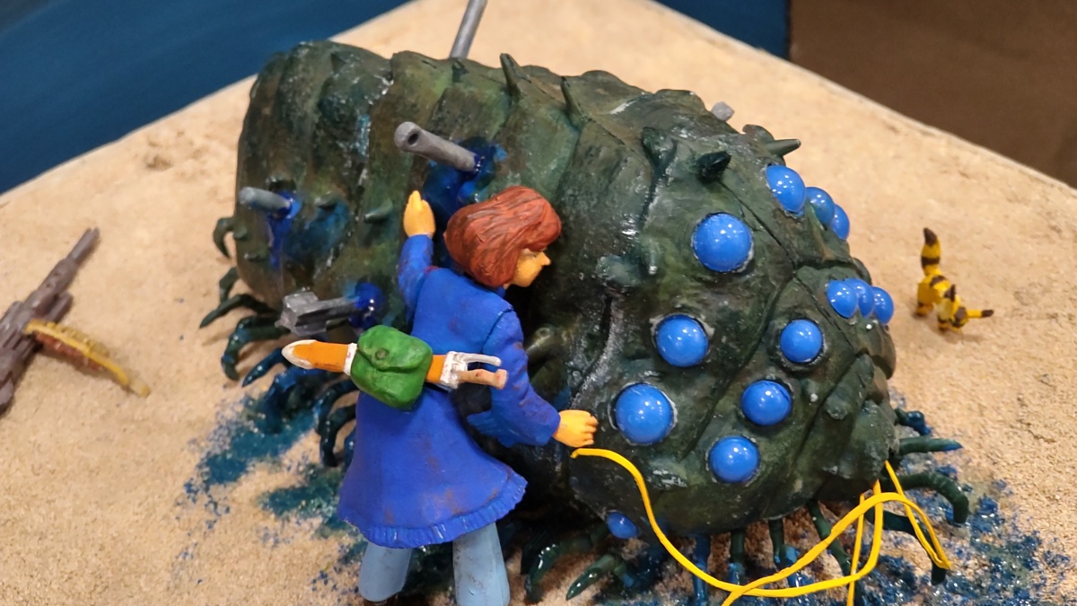 ナウシカと王蟲の場面をジオラマで表現「浜松ジオラマグランプリ」作品
