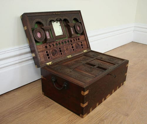 Antique Colonial Mandalay Box (Circa 1860) - Yola Gray Antiques