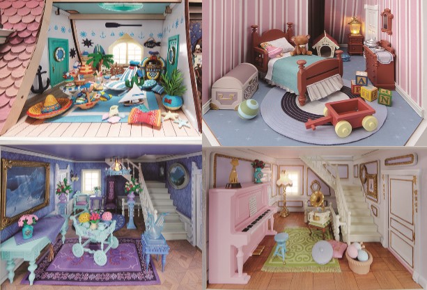 ディズニーの世界を忠実に再現した『週刊 ディズニー ドールハウス』が
