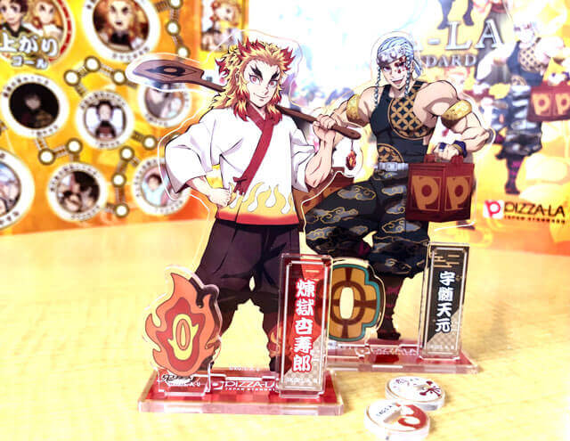 鬼滅xピザーラ第2弾レビュー！アクスタの組み立て方と一つ余る台座の