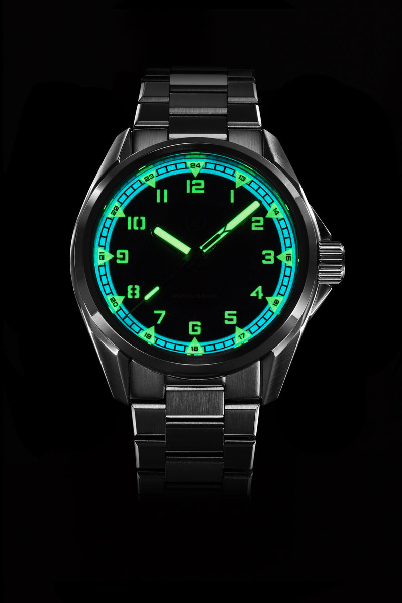Swordfish Field 38mm SS 'Mosaic MOP' – Zelos Watches