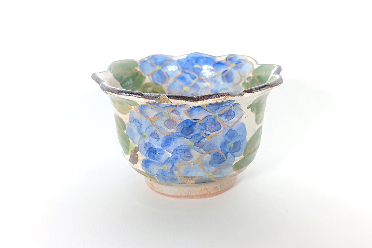 色絵乾山写紫陽花小付