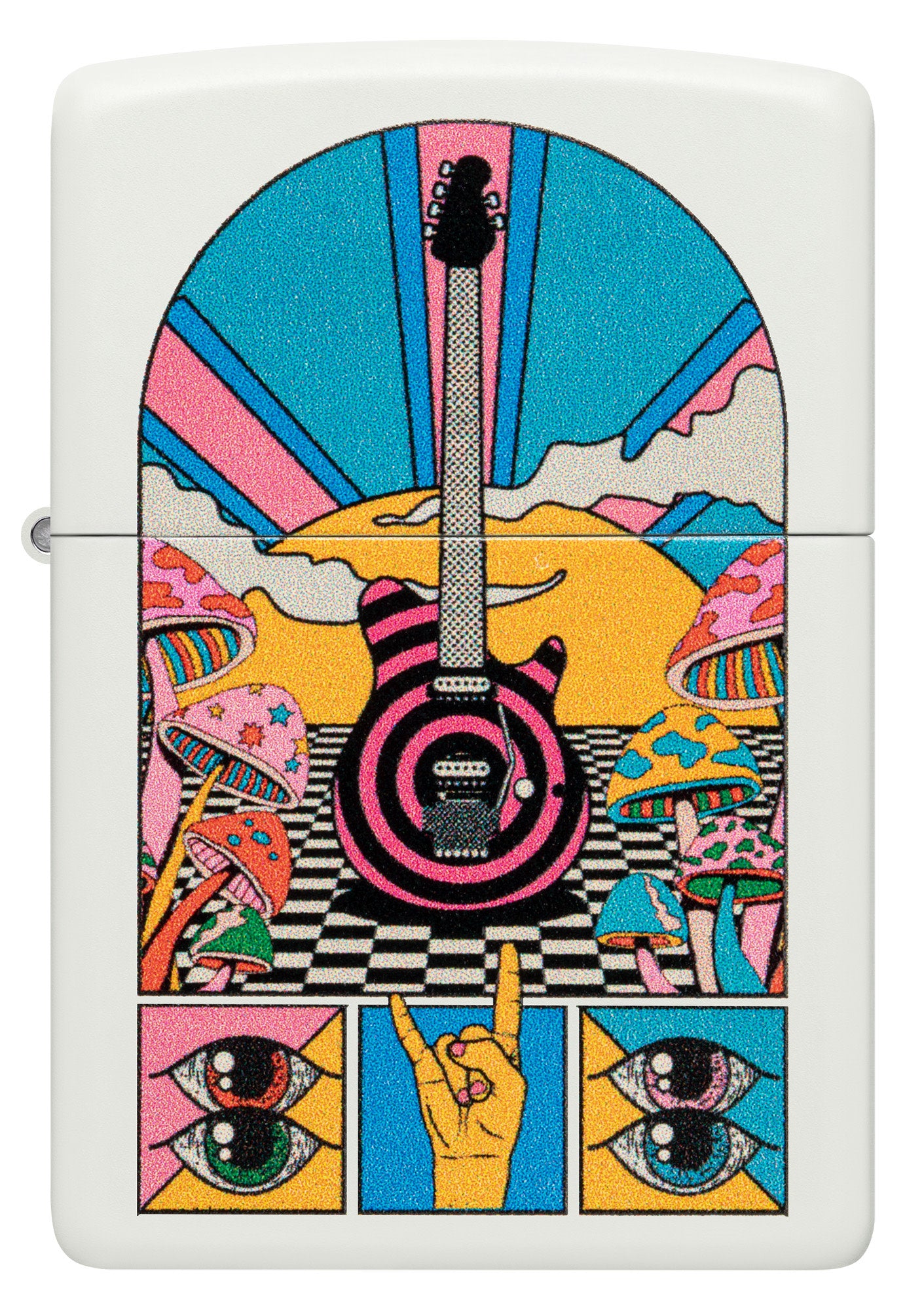 Zippo Retro Music Design White Matte Windproof Lighter – Zippo USA