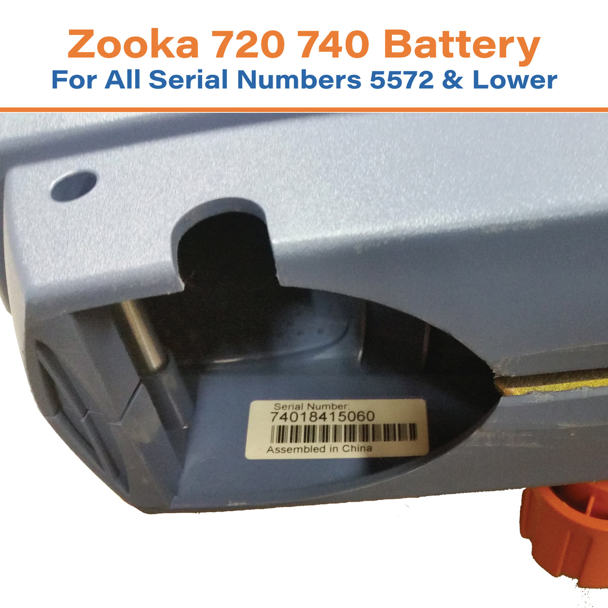 Zooka Pitching Machine Replacement Internal Battery, HW