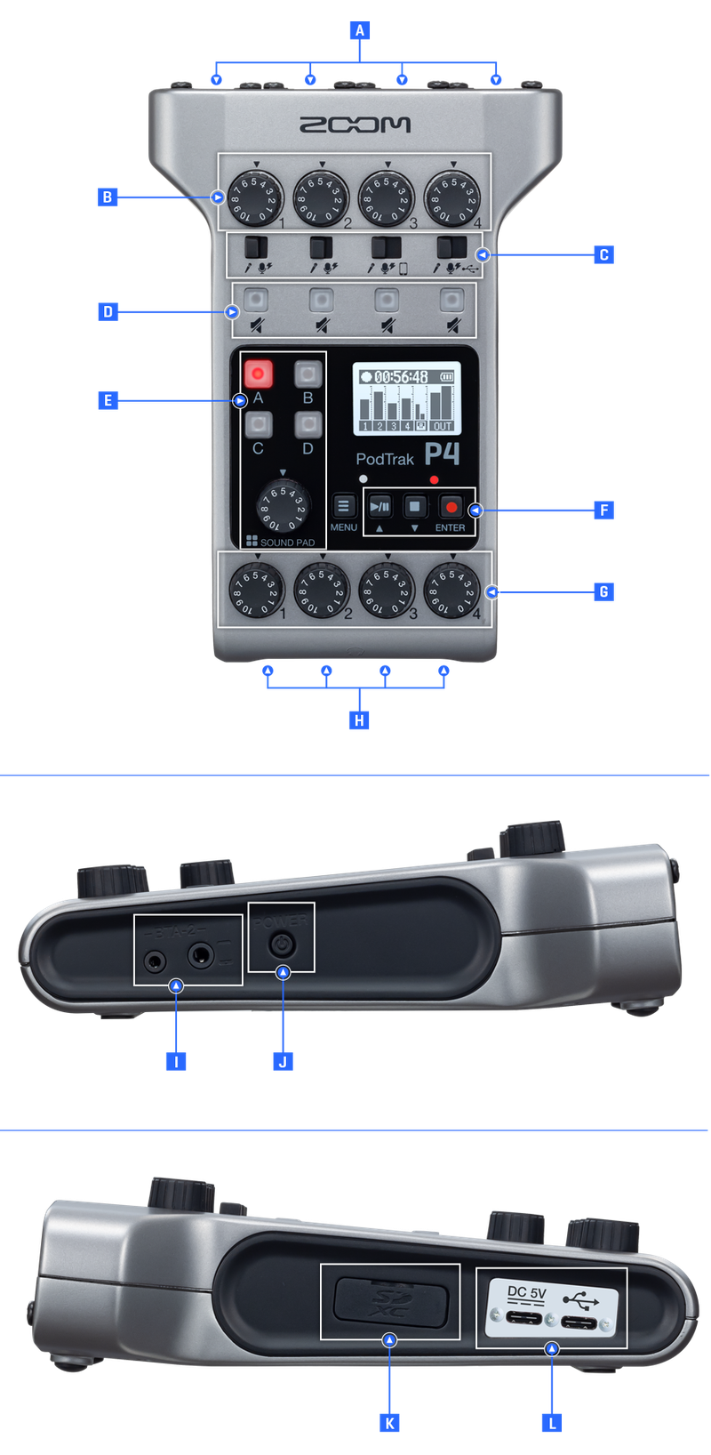 PodTrak P4 | ZOOM