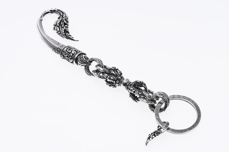 Tibetan Dragon Dorje Key Chain：Silver｜チベタンドラゴン・ドージェ