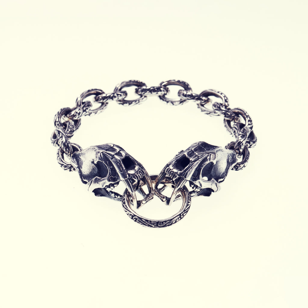 Saber Toothed Tiger Facing Bracelet : S (20cm)｜サーベルタイガー