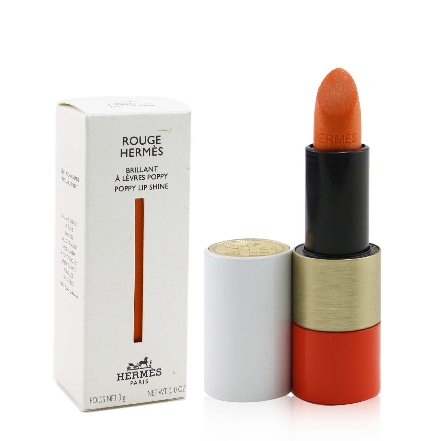 Hermes Rouge Lipstick, Poppy Lip Shine 3g/0.01oz | Strawberrynet TH