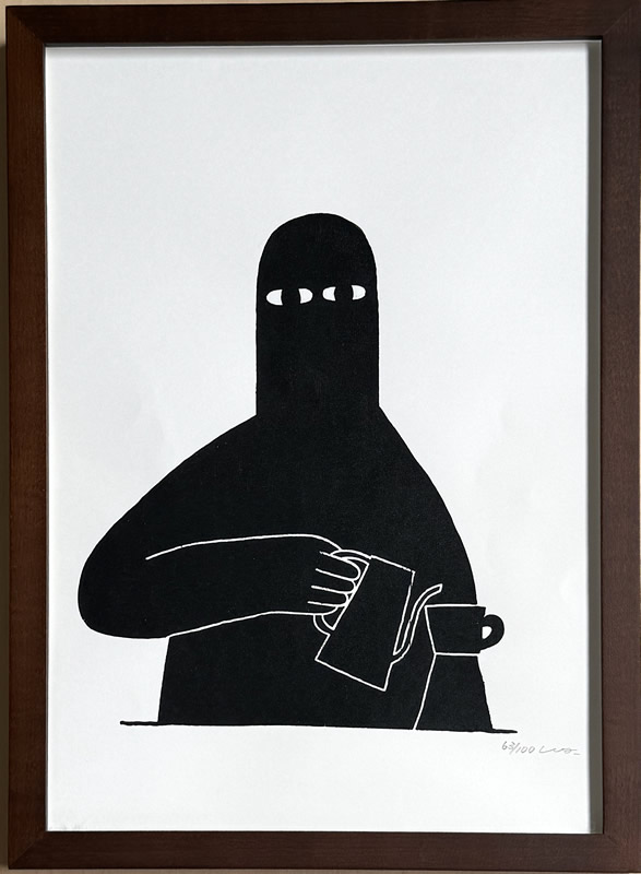 Ly（リー）「coffee stand in the painting」シルクスクリーン/絵画販売