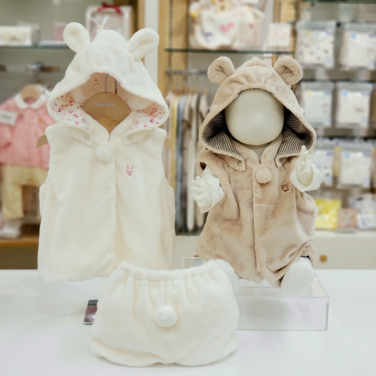 familiar ファミリア 五月人形 クマと犬のぬいぐるみ familiar