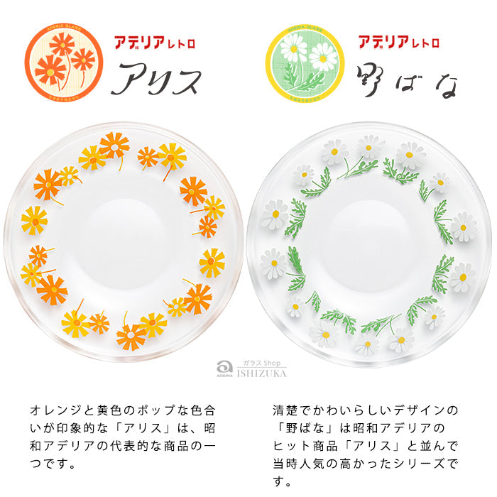 アデリアレトロオンラインショップ プレート120 野ばな | レトロ柄の