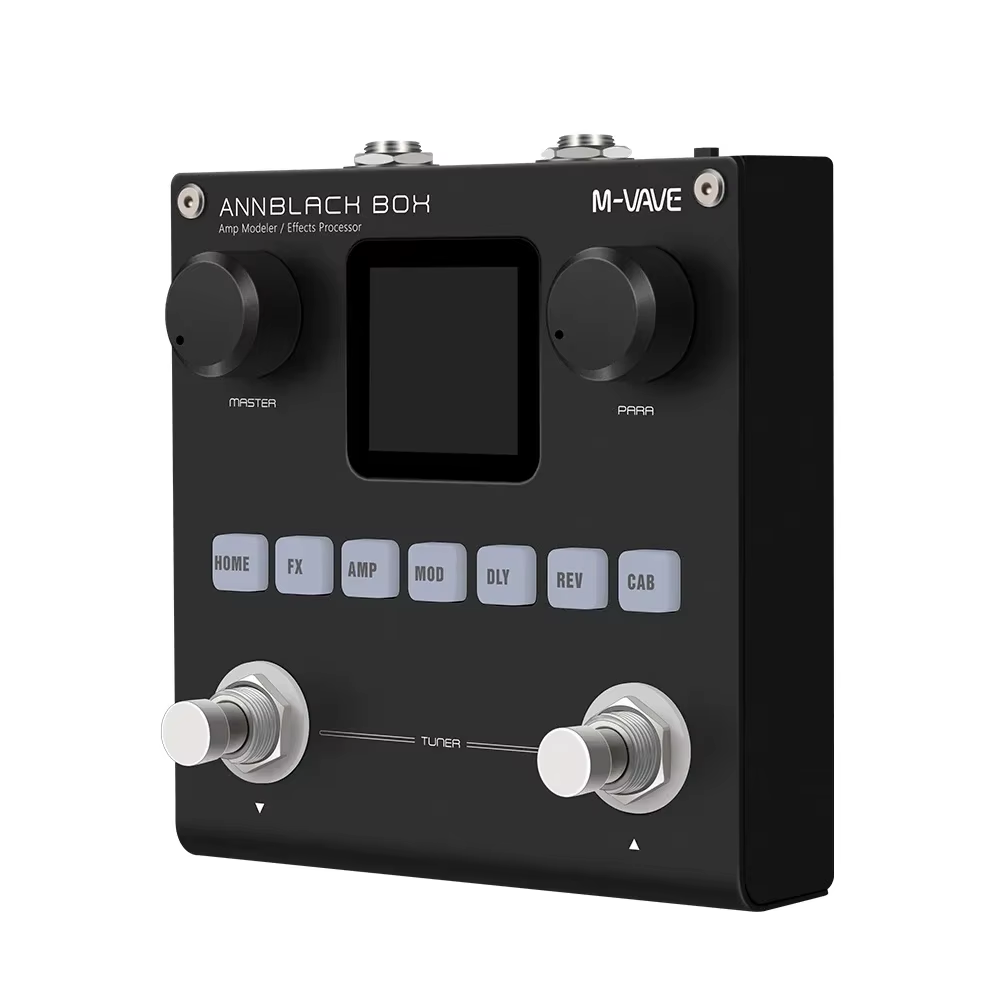 エレキギターとベース用のm-vave annblackbox,アンプモデラー