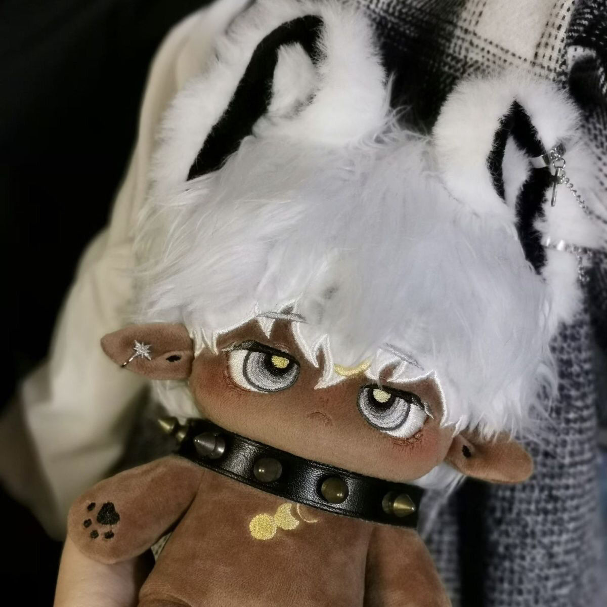 アロ-ぬいぐるみの黒い肌の人形,コスプレ漫画のドレス,ぬいぐるみの