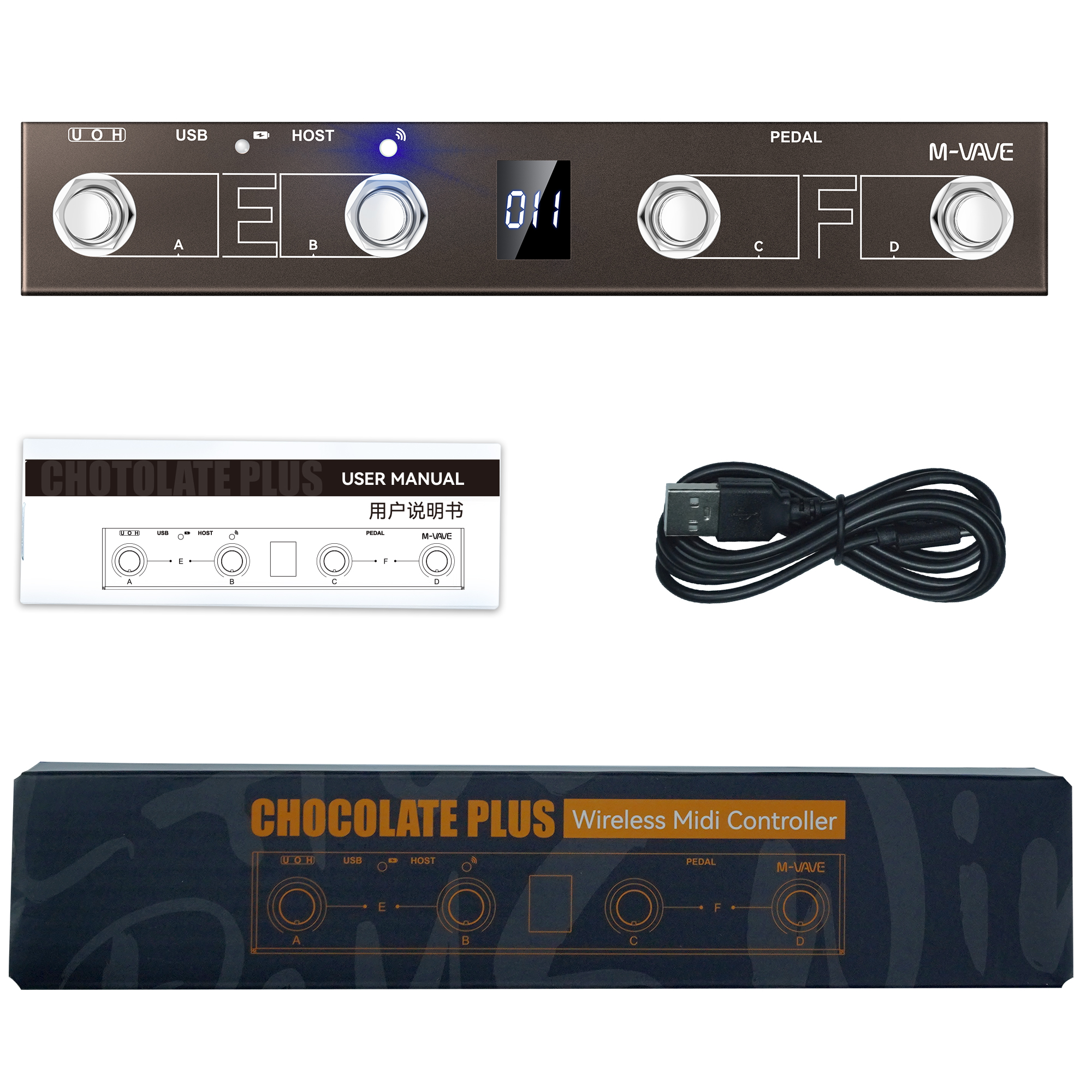 M-vave MIDI System/Chocolate Plus MIDI Controller Programmable