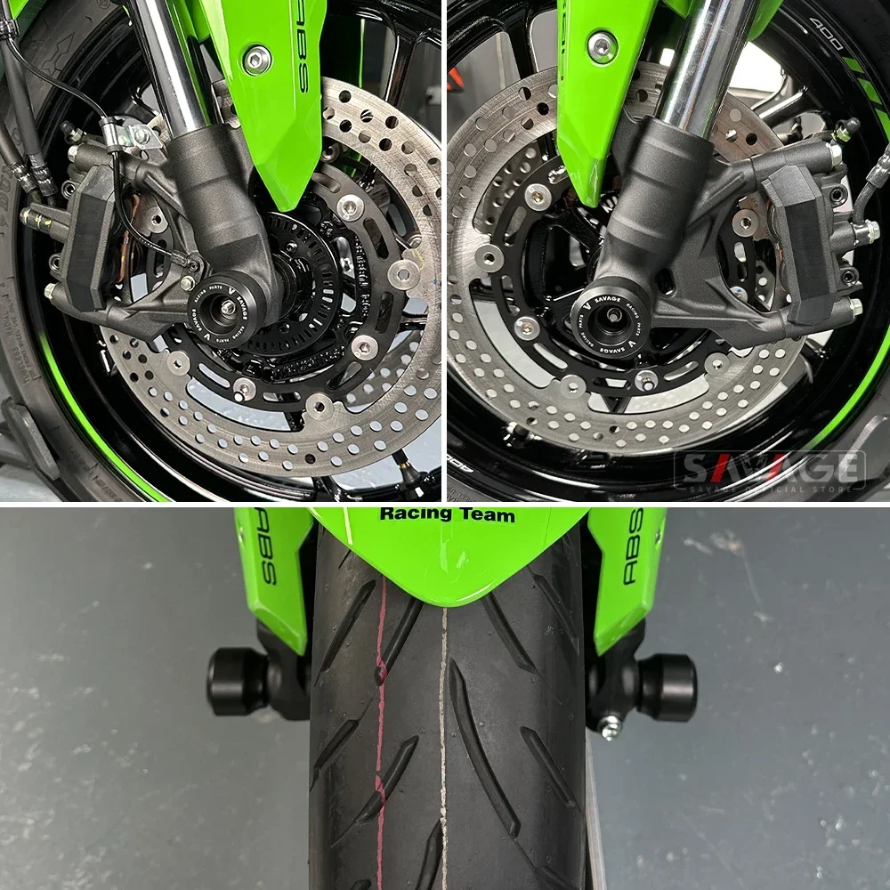 Motorcycle Front Axle Slider For KAWASAKI NINJA ZX-4R ZX-4RR ZX