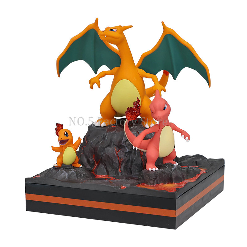 アニメポケモン特殊効果フィギュアヒトカゲ Charmeleon リザードン 3