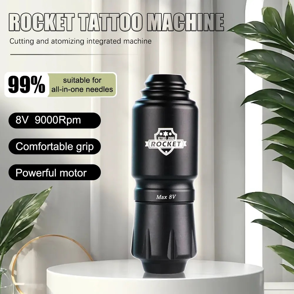 タトゥーマシンミニロケットセットワイヤレスタトゥー電源RCA