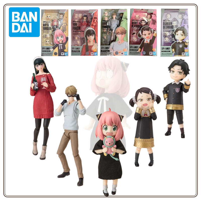 Bandai SPY FAMILY Anime Figure SHF Anya Twilight Loid Yor Forger