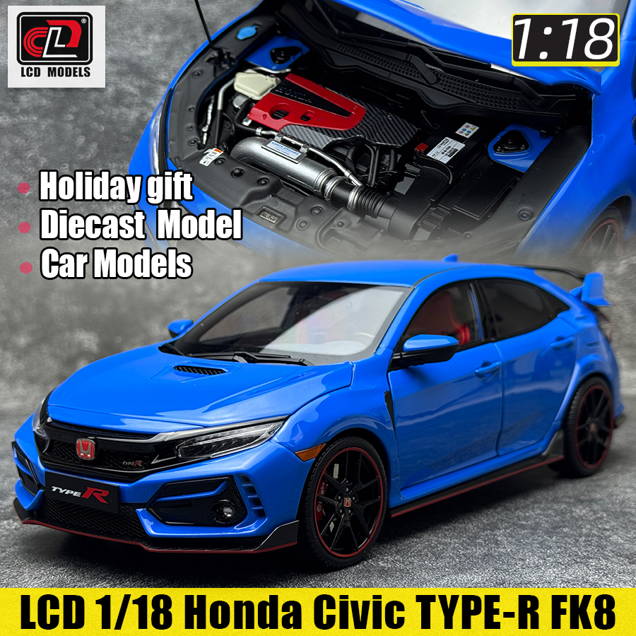 LCD 1/18 Honda Civic TYPE-R FK8 alloy full open car model static