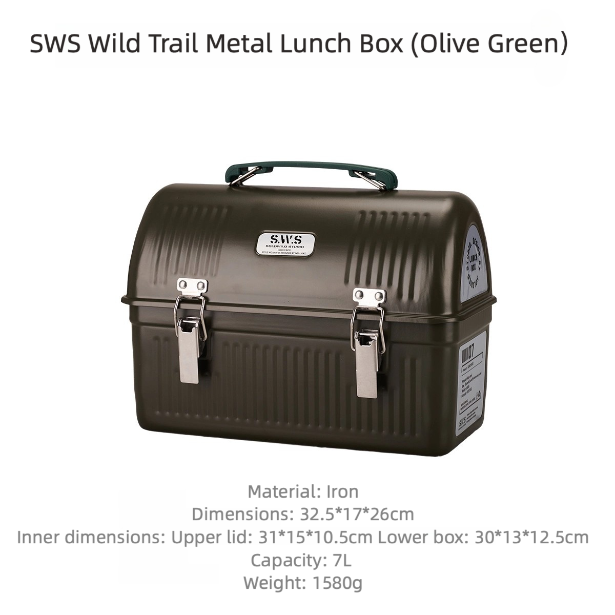 WELLHIKE アウトドア SWS レトロ ランチボックス 7L 大容量 メタル製