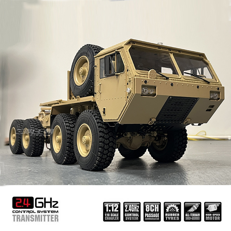 HG P802 1/12 RC 8x8ミリタリートラックトレーラー プロ仕様 電動