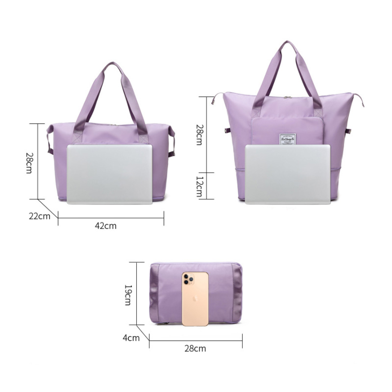 Foldable Large Capacity Storage Folding Bag Travel Bags Tote Carry