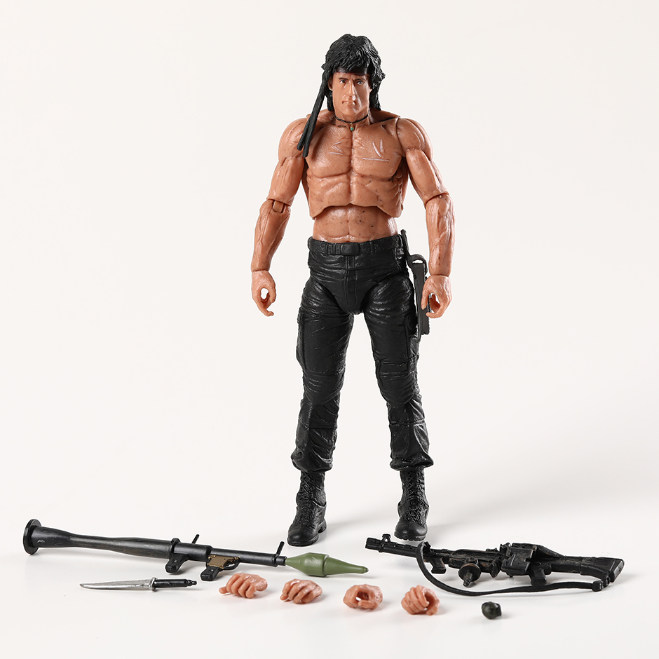 NECA ファーストブラッド - ランボー サバイバル バージョン 7 インチ