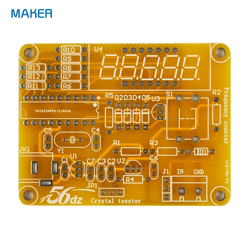 1Hz-50MHz Frequency Meter DIY Kit Crystal Oscillator High