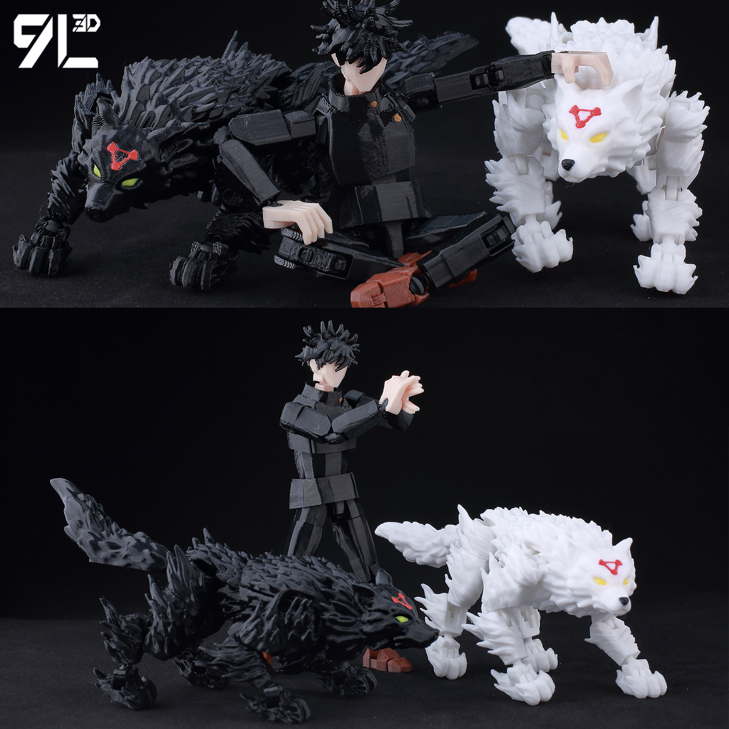 9L3D Titan13 Yuta Okkotsu & Rika Figure LUCKY13 Anime Action Model