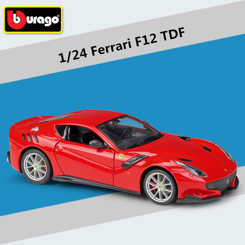 Bburago 1:24 Ferrari F12 TDF Alloy Sports Car Model Diecast Metal
