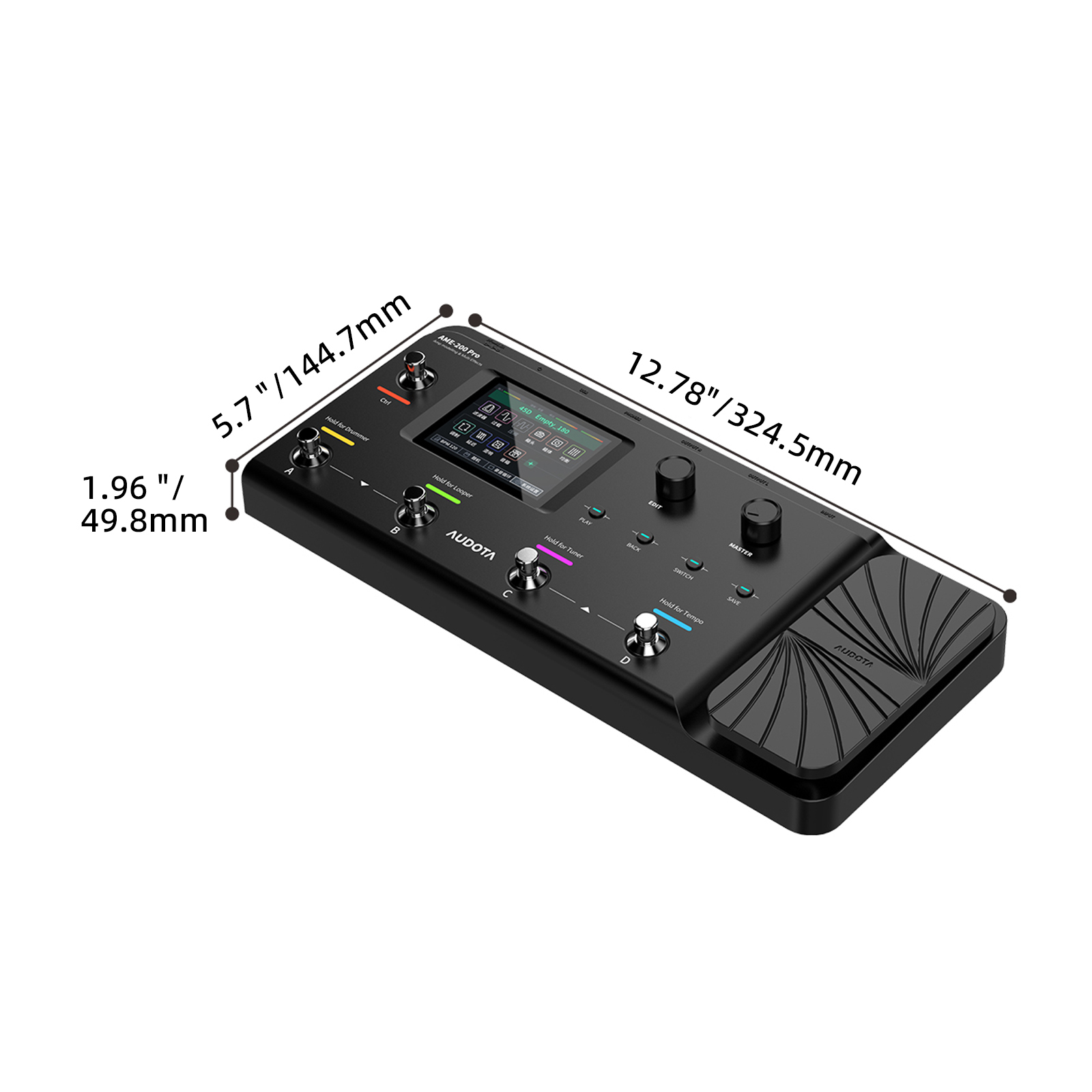 Audota Ame 200 Pro アンプモデラー エフェクター 充電式 チューナー